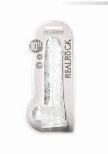 Realistic Dildo with Balls - 10""""/ 25,4 cm